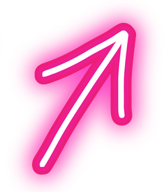 Neon Pink Arrow